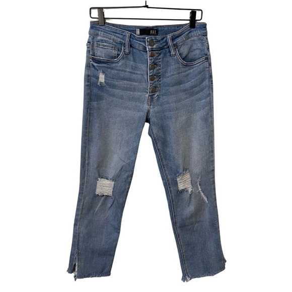 KUT from the Kloth Denim - Kut From The Kloth Women’s Jeans Size 6 Button Fly Ankle High Rise Cropped